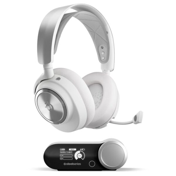 SteelSeries Arctis Nova Pro Wireless Auriculares Gaming Inalámbricos Cancelación de Ruido Blancos Reacondicionado
