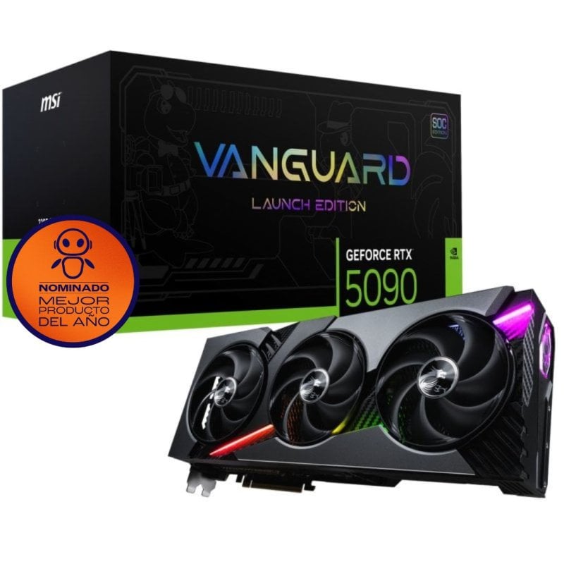 MSI GeForce RTX 5090 VANGUARD SOC LAUNCH EDITION 32GB GDDR7 Reflex 2 RTX AI DLSS4 Reacondicionado