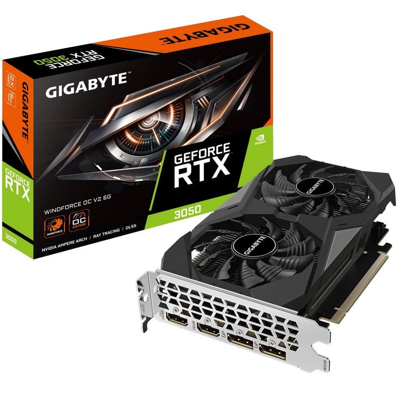 Gigabyte GeForce RTX 3050 WINDFORCE OC V2 6GB GDDR6 Reacondicionado