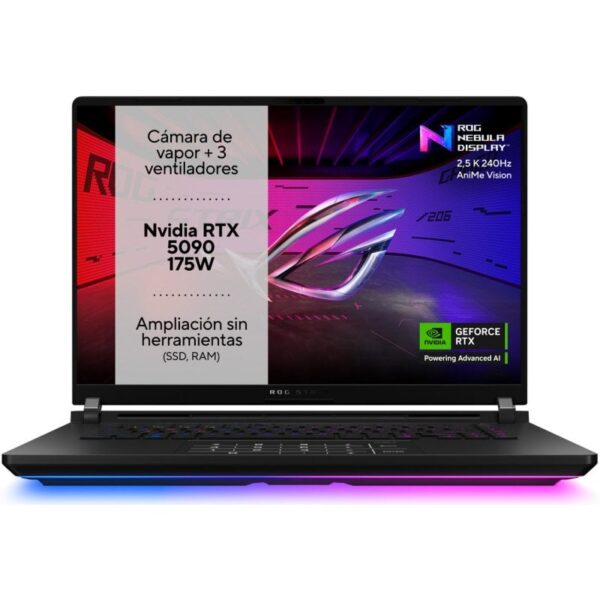 ASUS ROG Strix SCAR 16 G635LX-S5031 Intel Core Ultra 9 275HX/32GB/1TB SSD/RTX 5090/16" Reacondicionado