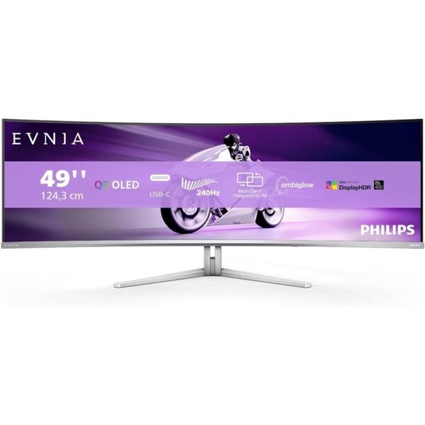 Philips Evnia 49M2C8900 48.9" QD OLED Dual QHD 240Hz G-Sync Compatible Curvo Reacondicionado