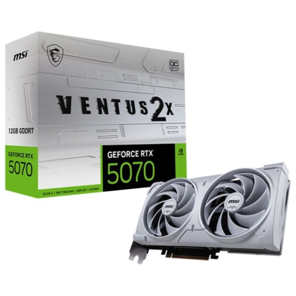 MSI GeForce RTX 5070 VENTUS 2X OC 12GB GDDR7 Reflex 2 RTX AI DLSS4 Blanca Reacondicionado