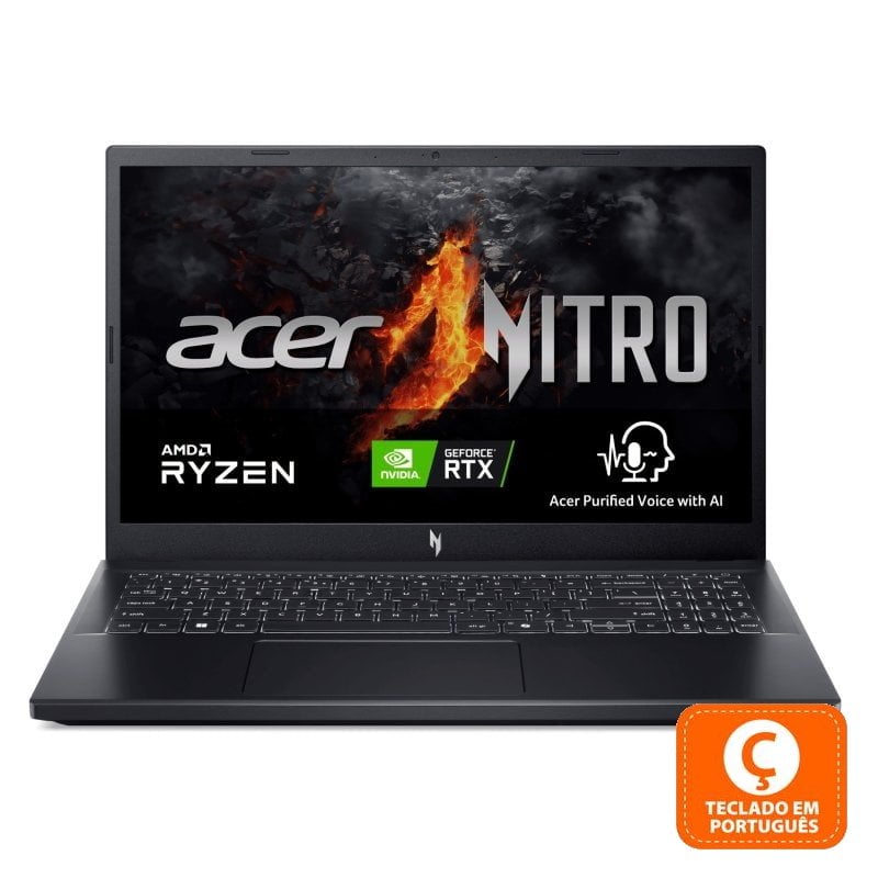 Acer Nitro V 15 ANV15-41-R8MQ AMD Ryzen 7 7735HS/32GB/1TB SSD/RTX 4060/15.6'' (PT) Reacondicionado