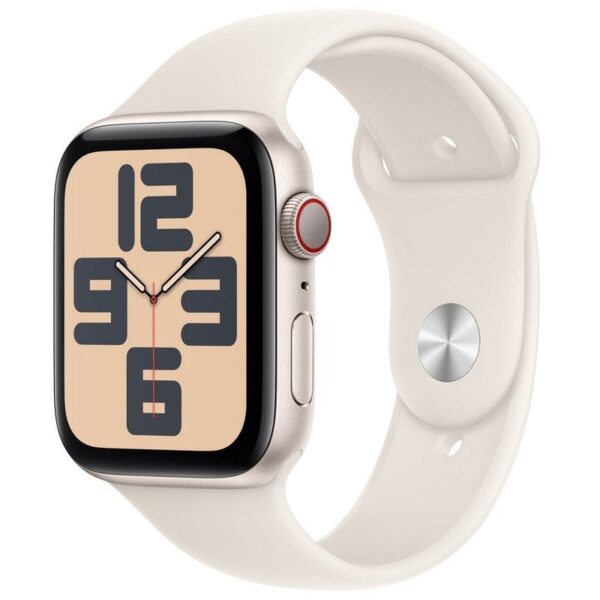 Apple Watch SE GPS + Cellular 44mm Caja de Aluminio con Correa Deportiva Blanco Estrella S/M Reacondicionado