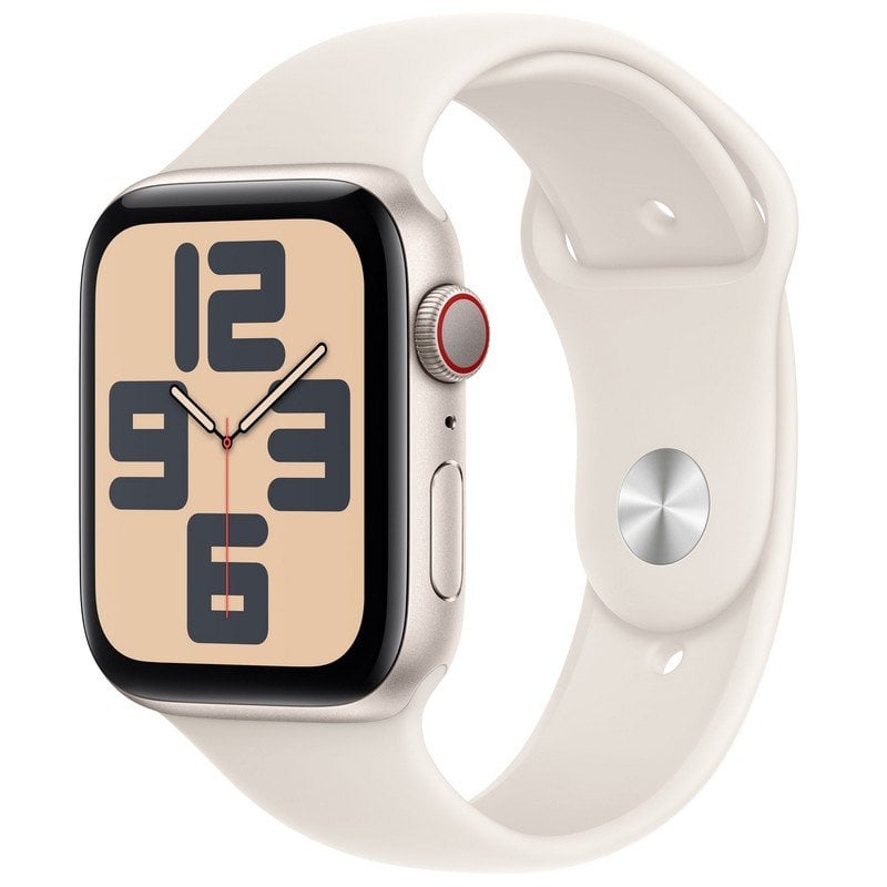 Apple Watch SE GPS + Cellular 44mm Caja de Aluminio con Correa Deportiva Blanco Estrella S/M Reacondicionado