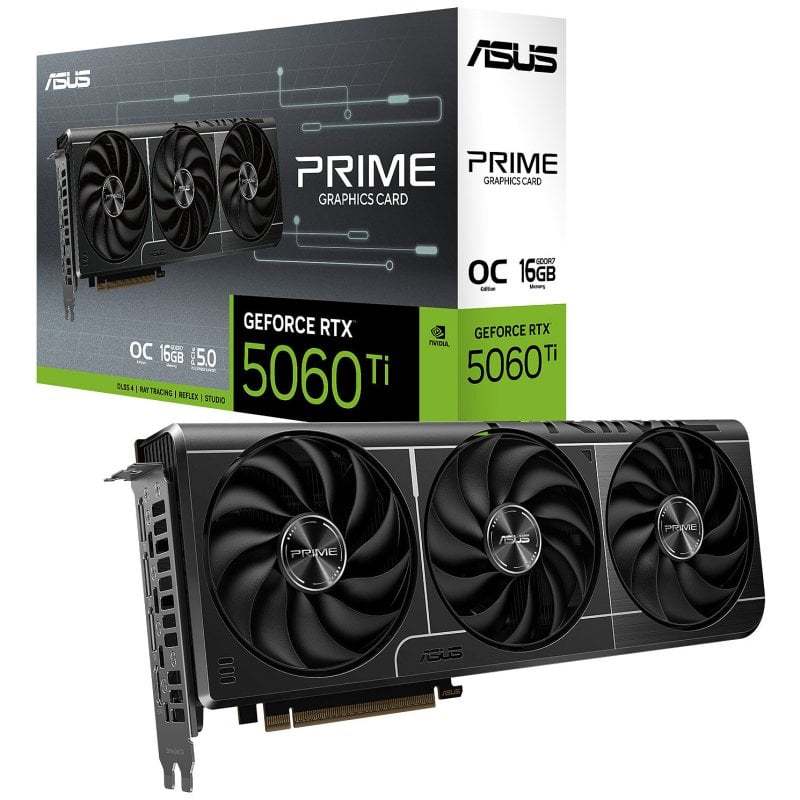 ASUS PRIME GeForce RTX 5060 Ti OC Edition 16GB GDDR7 Reflex 2 RTX AI DLSS4 Reacondicionado
