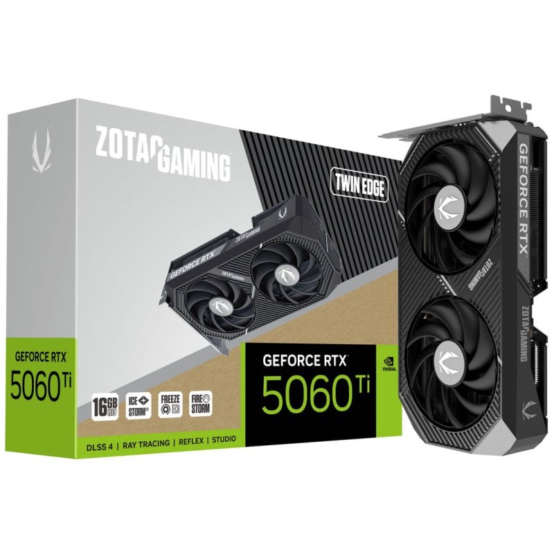 ZOTAC GAMING GeForce RTX 5060 Ti Twin Edge 16GB GDDR7 Reflex 2 RTX AI DLSS4