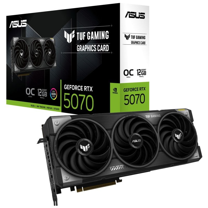 ASUS TUF Gaming GeForce RTX 5070 OC 12GB GDDR7 Reflex 2 RTX AI DLSS4 Reacondicionado