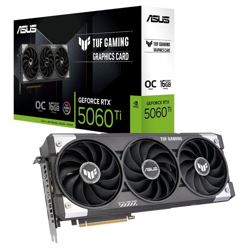 ASUS TUF GAMING GeForce RTX 5060 Ti OC Edition 16GB GDDR7 Reflex 2 RTX AI DLSS4 Reacondicionado