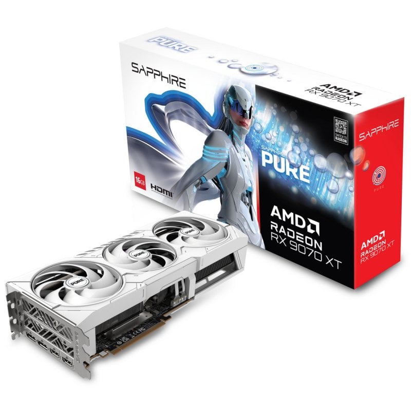 Sapphire PURE AMD Radeon RX 9070 XT 16GB GDDR6 FSR 4