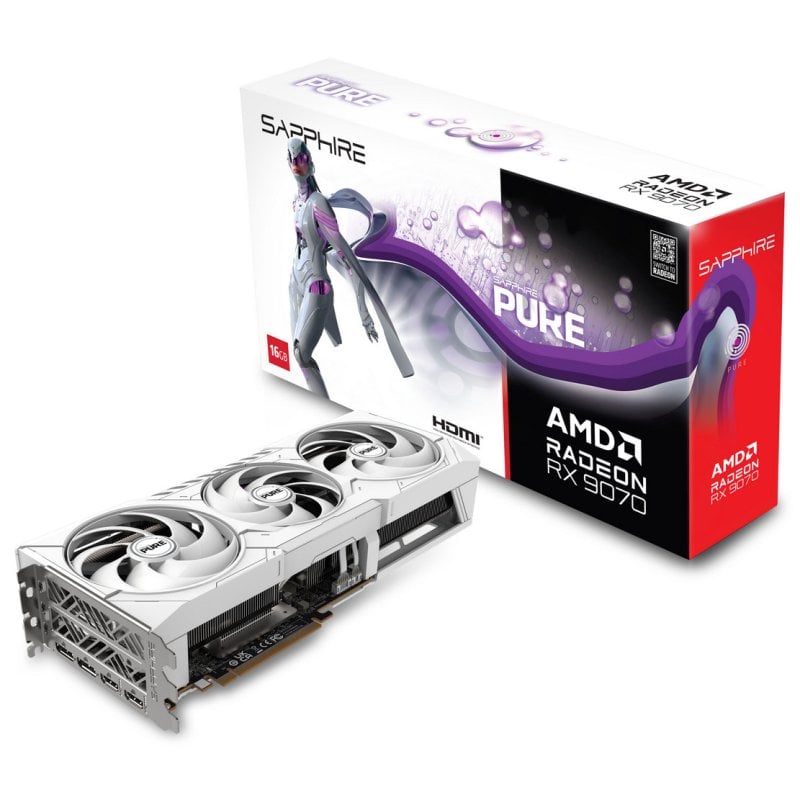 Sapphire PURE AMD Radeon RX 9070 16GB GDDR6 FSR 4