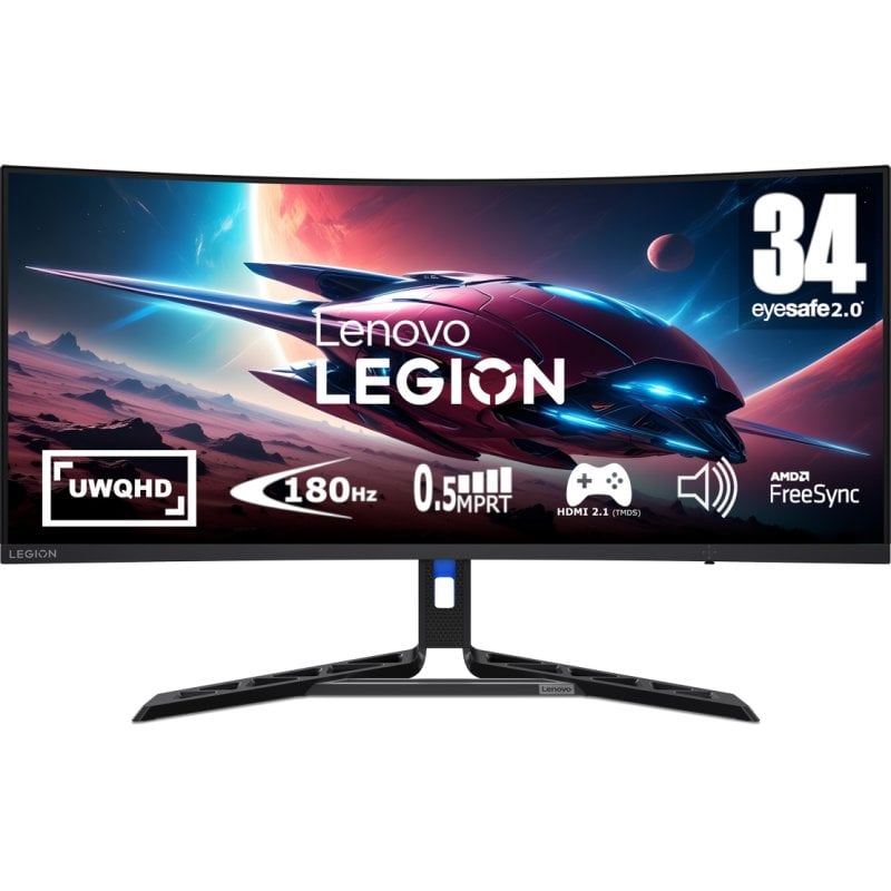 Lenovo Legion R34w-30 34" LED VA UltraWide QHD 180Hz Altavoces Altura Ajustable Curva Reacondicionado