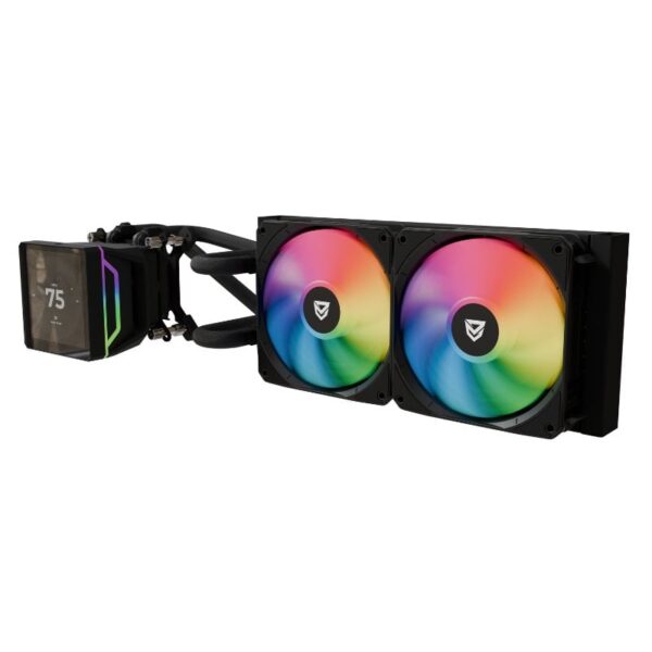 Nfortec Sedna 240 ARGB Kit Refrigeración Líquida con Pantalla LCD 4'' Personalizable Negro