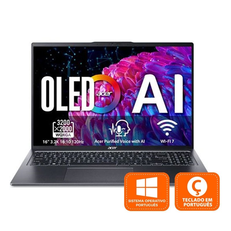 Acer Swift Go 16 SFG16-72-99Z7 Intel Core Ultra 9 185H/32GB/1TB SSD/16'' (PT) Reacondicionado