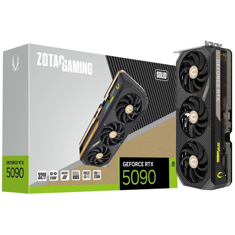 ZOTAC GAMING GeForce RTX 5090 SOLID 32GB GDDR7 Reflex 2 RTX AI DLSS4 Reacondicionado
