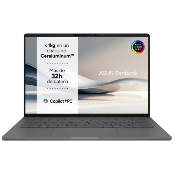 ASUS Zenbook A14 UX3407QA-QD333W OLED Qualcomm Snapdragon X1-26-100/32GB/512GB SSD/14" Reacondicionado