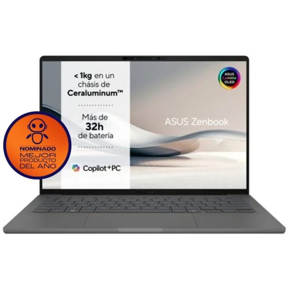 ASUS Zenbook A14 UX3407QA-QD333W OLED Qualcomm Snapdragon X1-26-100/32GB/512GB SSD/14" Reacondicionado