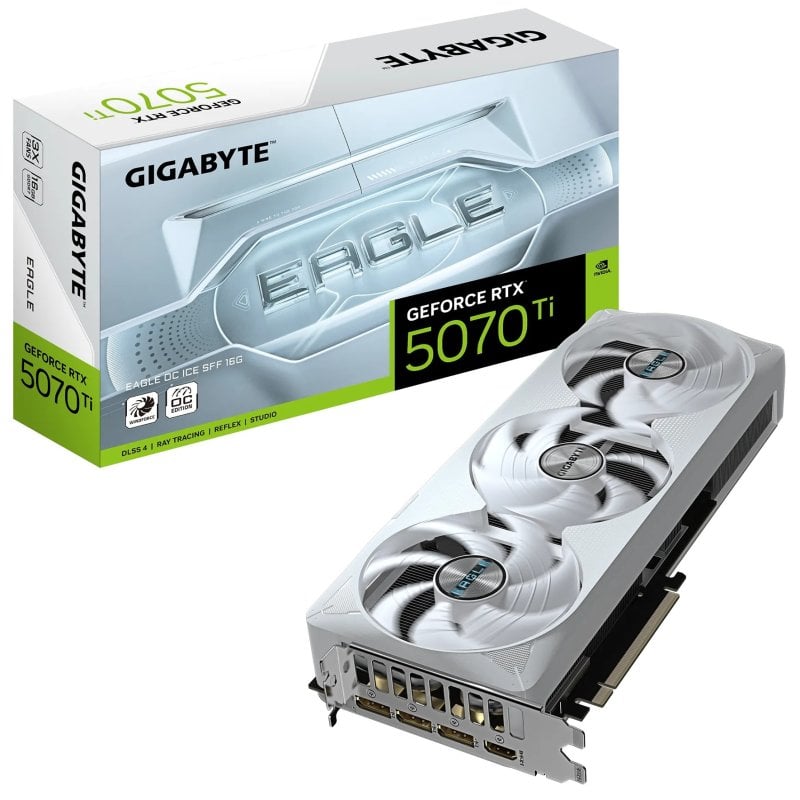 Gigabyte GeForce RTX 5070 Ti EAGLE OC ICE SFF 16GB GDDR7 Reflex 2 RTX AI DLSS4 Reacondicionado