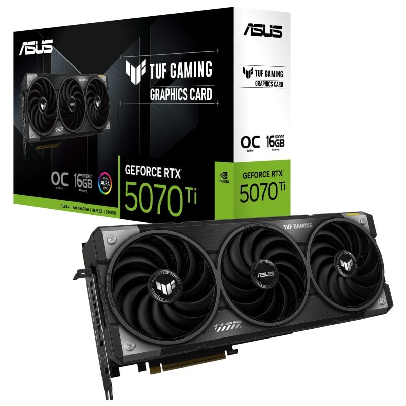 ASUS TUF Gaming GeForce RTX 5070 Ti OC 16GB GDDR7 Reflex 2 RTX AI DLSS4