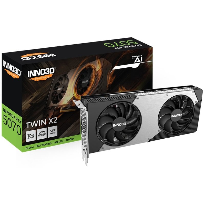 Inno3D GeForce RTX 5070 TWIN X2 12GB GDDR7 Reflex 2 RTX AI DLSS4 Reacondicionado