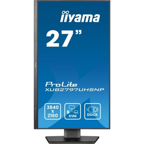 Iiyama ProLite XUB2797UHSNP-B1 27" LED IPS UltraHD 4K RJ-45 KVM y USB-C Reacondicionado