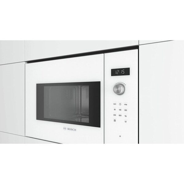 Bosch Serie 6 BFL524MW0 Microondas Integrable con Grill 20L 800W Blanco Reacondicionado