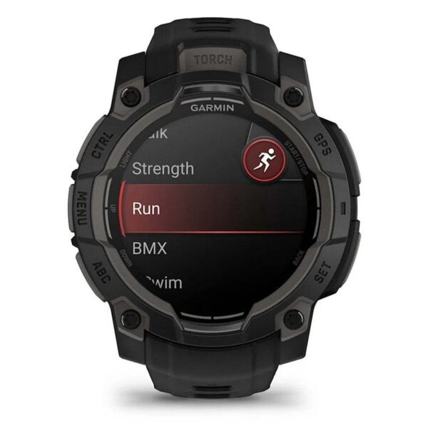 Garmin Instinct 3 45mm AMOLED Reloj Smartwatch Deportivo GPS 10ATM Negro con Correa Negra Reacondicionado