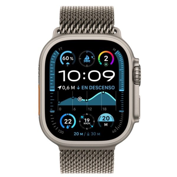 Apple Watch Ultra 2 GPS + Cellular 49mm Caja Natural Titanio con Correa Milanese Loop Titanio M Natural Reacondicionado
