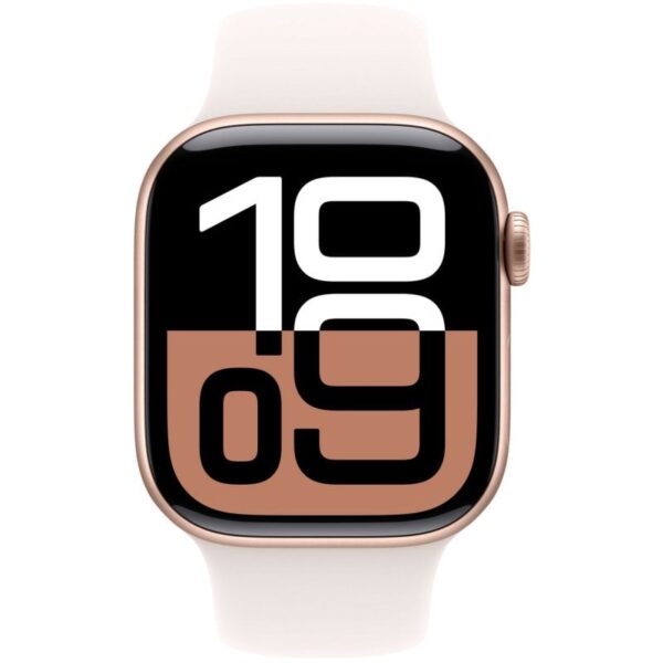 Apple Watch Series 10 GPS 42mm Caja Aluminio Oro Rosa con Correa Deportiva Rosa Rubor M/L Reacondicionado