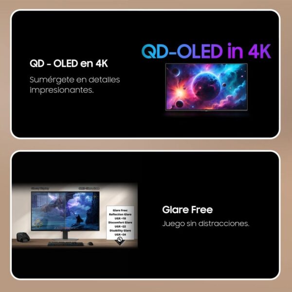 Samsung Odyssey OLED G8 LS32FG816SUXEN 32" QD-OLED UltraHD 4K 240Hz 0.03ms HDR400 FreeSync Premium Pro Reacondicionado
