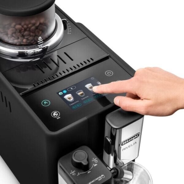 DeLonghi Rivelia Cafetera Superautomática con Depósito de Leche 19 Bares Negro Onyx Reacondicionado