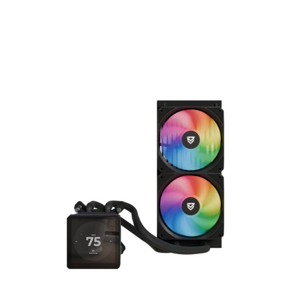 Nfortec Sedna 240 ARGB Kit Refrigeración Líquida con Pantalla LCD 4'' Personalizable Negro