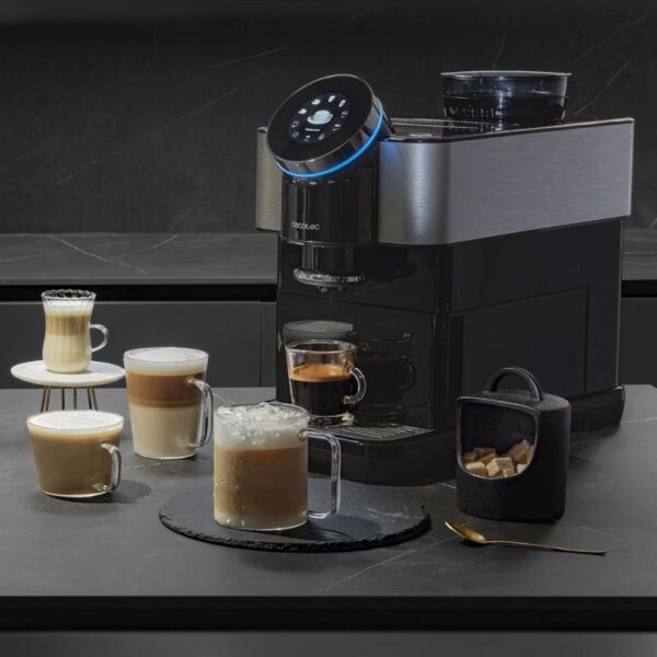 Cecotec Cremmaet Spin Cafetera Superautomática Táctil con Molinillo 15 Bares Negra/Acero Inoxidable Reacondicionado