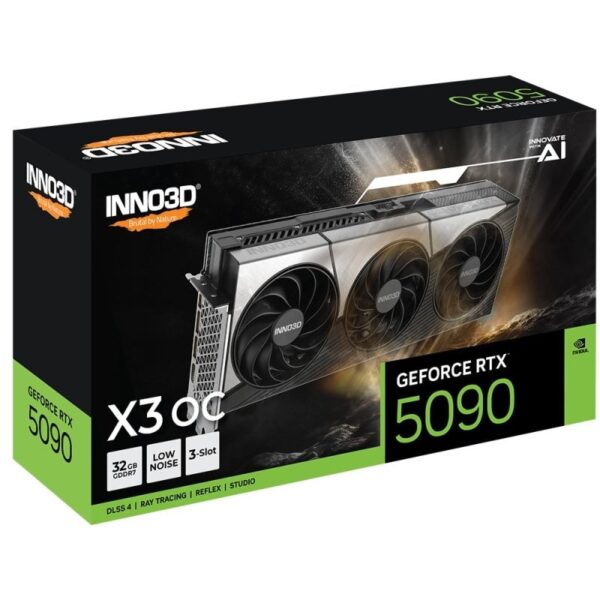 Inno3D GeForce RTX 5090 X3 OC 32GB GDDR7 Reflex 2 RTX AI DLSS4 Reacondicionado