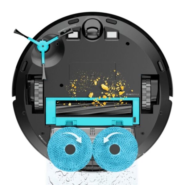Cecotec Conga 9590 Spin Revolution Ultra Power Home Robot Aspirador 4 en 1 + Estación Autovaciado