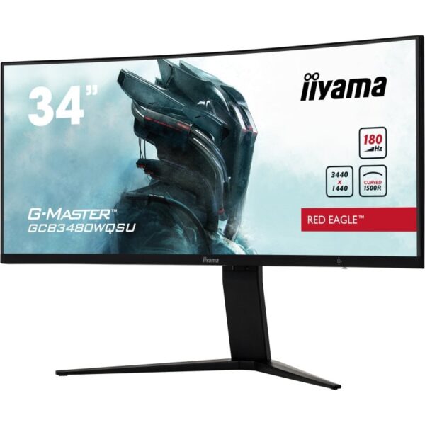 Iiyama G-Master GCB3480WQSU-B1 Red Eagle 34" LCD VA UltraWide QHD 180Hz FreeSync Premium Pro Curvo Reacondicionado
