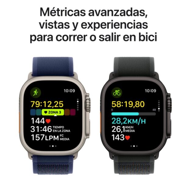 Apple Watch Ultra 2 GPS + Cellular 49mm Caja Negra Titanio con Correa Milanese Loop Titanio L Negra Reacondicionado
