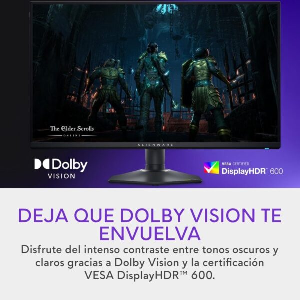 Dell Alienware AW2725QF 27" LED IPS UltraHD 4K 180Hz Altura Ajustable HDR 600 G-SYNC Compatible Reacondicionado