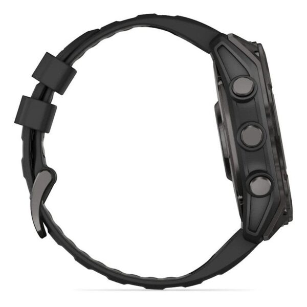 Garmin Fenix 8 AMOLED 51mm Reloj Smartwatch Gris con Correa de Silicona Negra Reacondicionado