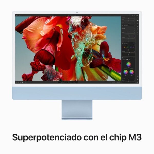 Apple iMac Apple M3/8GB/512GB SSD/10 Núcleos GPU/24" 4.5K Retina Azul Reacondicionado