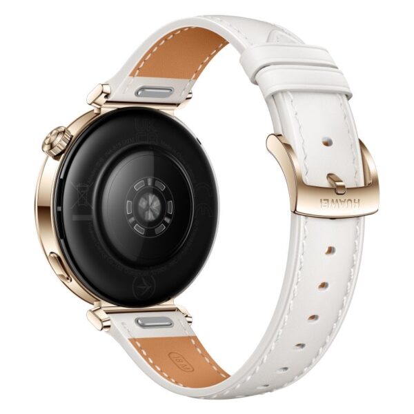 Huawei Watch GT 5 AMOLED 41mm Reloj Smartwatch Dorado con Correa de Cuero Compuesto Blanca Reacondicionado