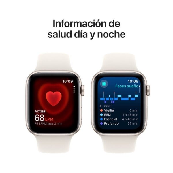 Apple Watch SE GPS + Cellular 44mm Caja de Aluminio con Correa Deportiva Blanco Estrella S/M Reacondicionado