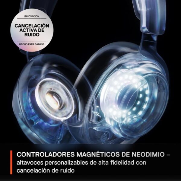 SteelSeries Arctis Nova Pro Wireless Auriculares Gaming Inalámbricos Cancelación de Ruido Blancos Reacondicionado