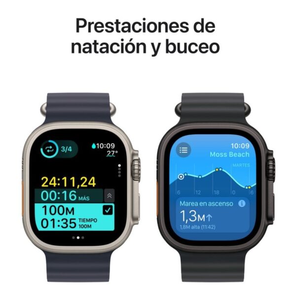 Apple Watch Ultra 2 GPS + Cellular 49mm Caja Natural Titanio con Correa Milanese Loop Titanio M Natural Reacondicionado