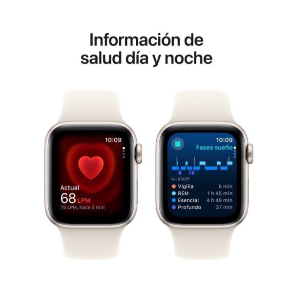 Apple Watch SE GPS 40mm Caja de Aluminio Blanco Estrella con Correa Deportiva Blanco Estrella M/L Reacondicionado