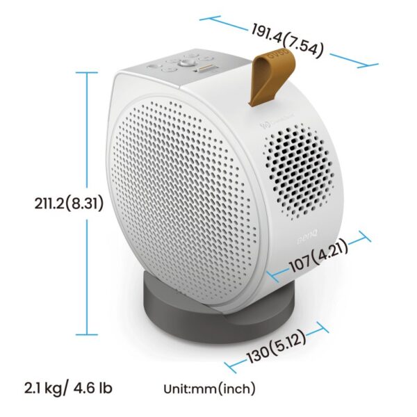 BenQ GV50 Proyector de Alcance Estándar FullHD 500 Lúmenes ANSI DLP Blanco