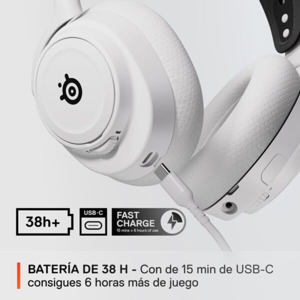 SteelSeries Arctis Nova 7X Auriculares Gaming Inalámbricos Bluetooth Blancos Reacondicionado
