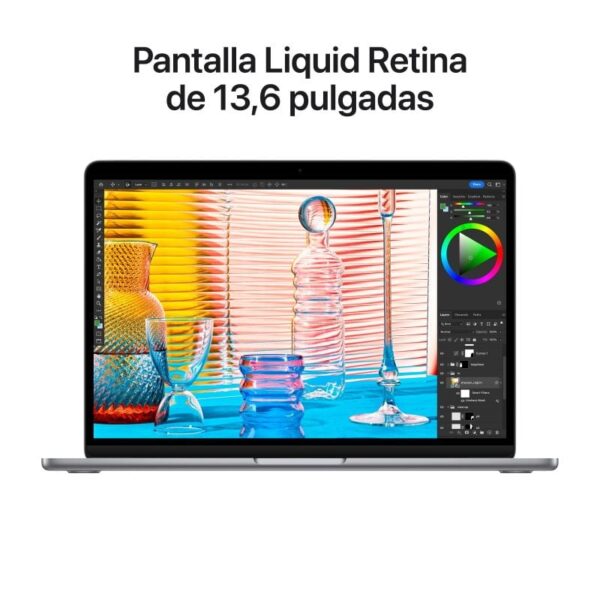 Apple MacBook Air Apple M2 8 Núcleos/16GB/256GB SSD/GPU 8 Núcleos/13.6" Gris Espacial Reacondicionado