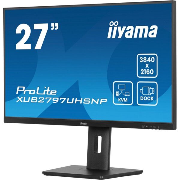 Iiyama ProLite XUB2797UHSNP-B1 27" LED IPS UltraHD 4K RJ-45 KVM y USB-C Reacondicionado