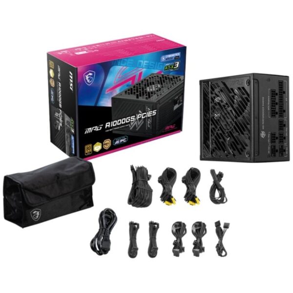 MSI MPG A1000GS PCIE5 ATX 3.1 PCIe 5.1 1000W 80 Plus Gold Modular